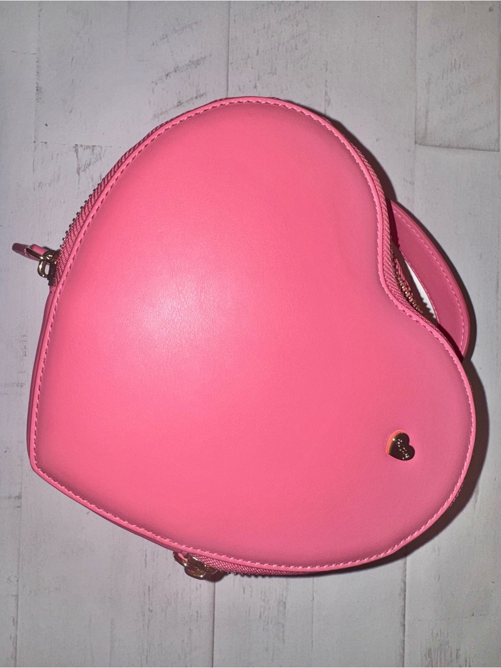 Stoney Clover Lane Hot Pink Heart Crossbody Bag